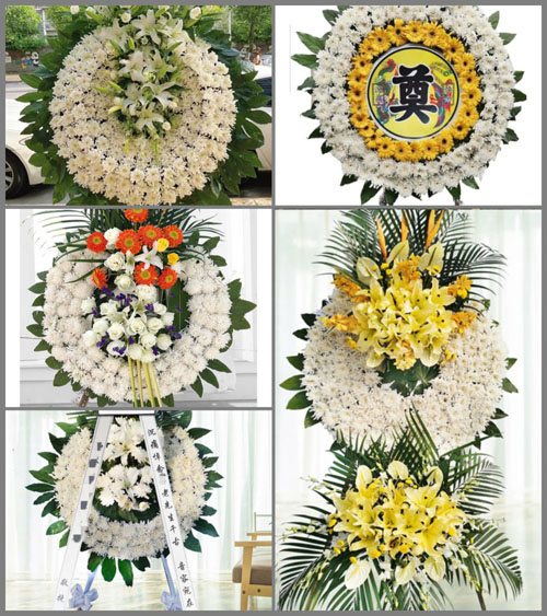 上海奉贤区柘林镇海湾村花圈速递