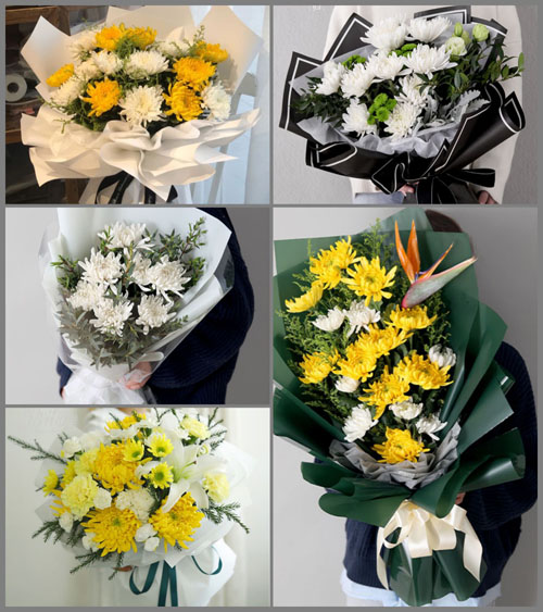 上海奉贤区柘林镇海湾村白事花束代送